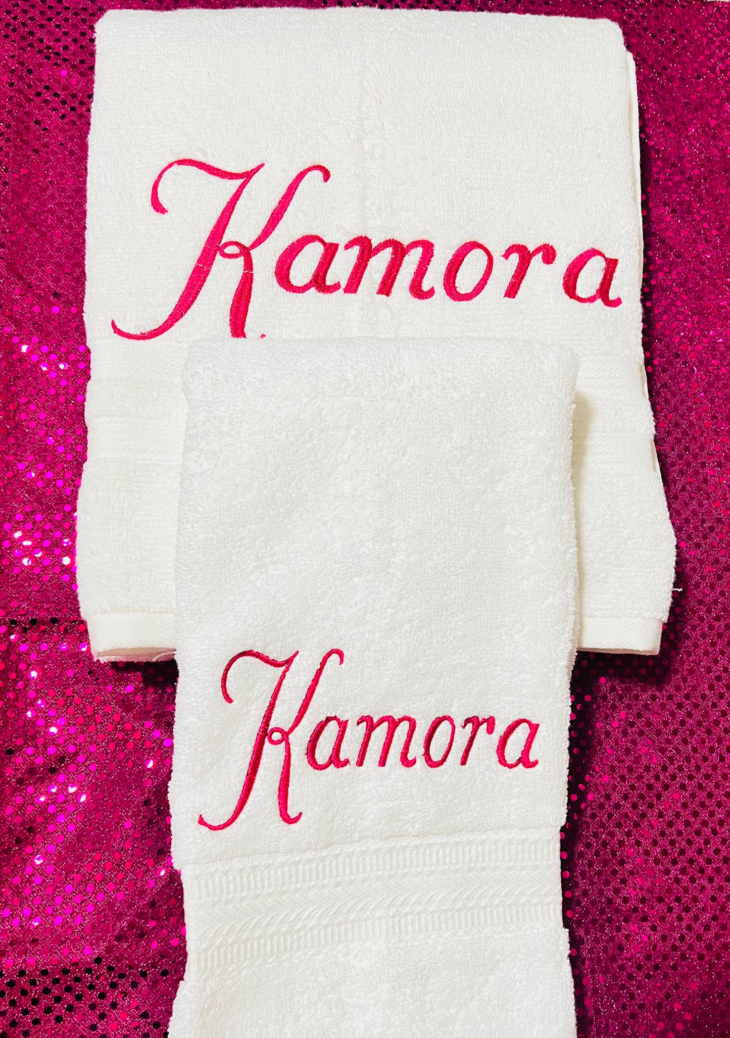 Custom Bath/Hand/Wash Name Towels