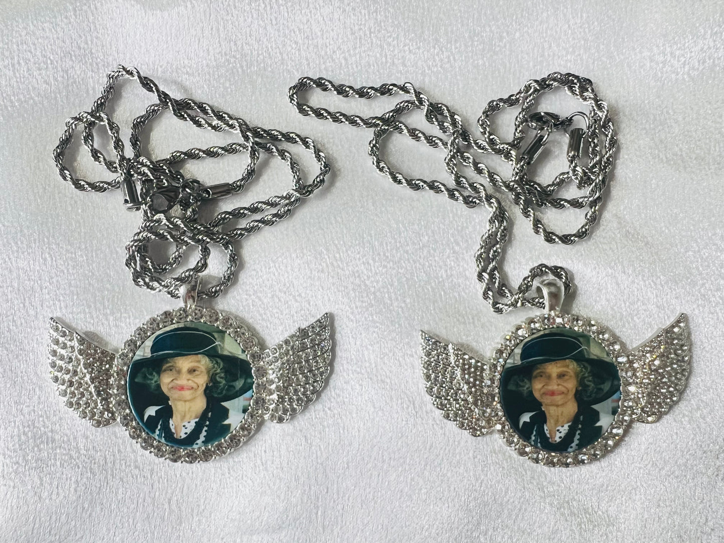 Angel Wing Photo Necklace