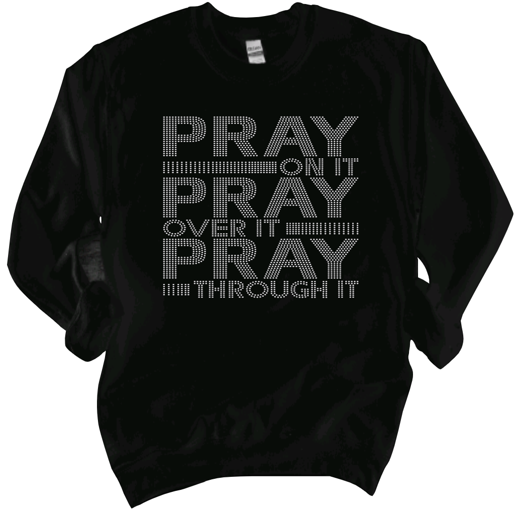 Pray On It Rhinestone Tee