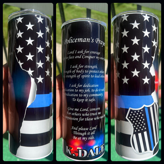 Custom Police Officer Tumbler