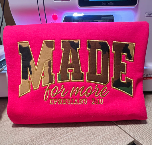 MADE For More Embroidered Crewneck