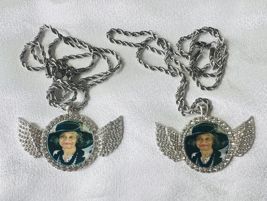Angel Wing Photo Necklace