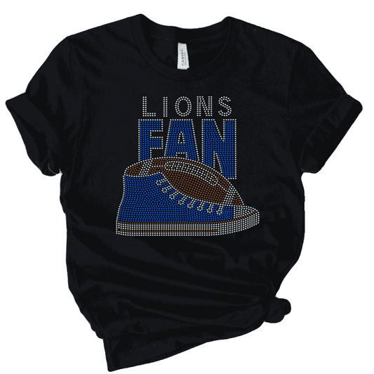 High Top Football Rhinestone Tee