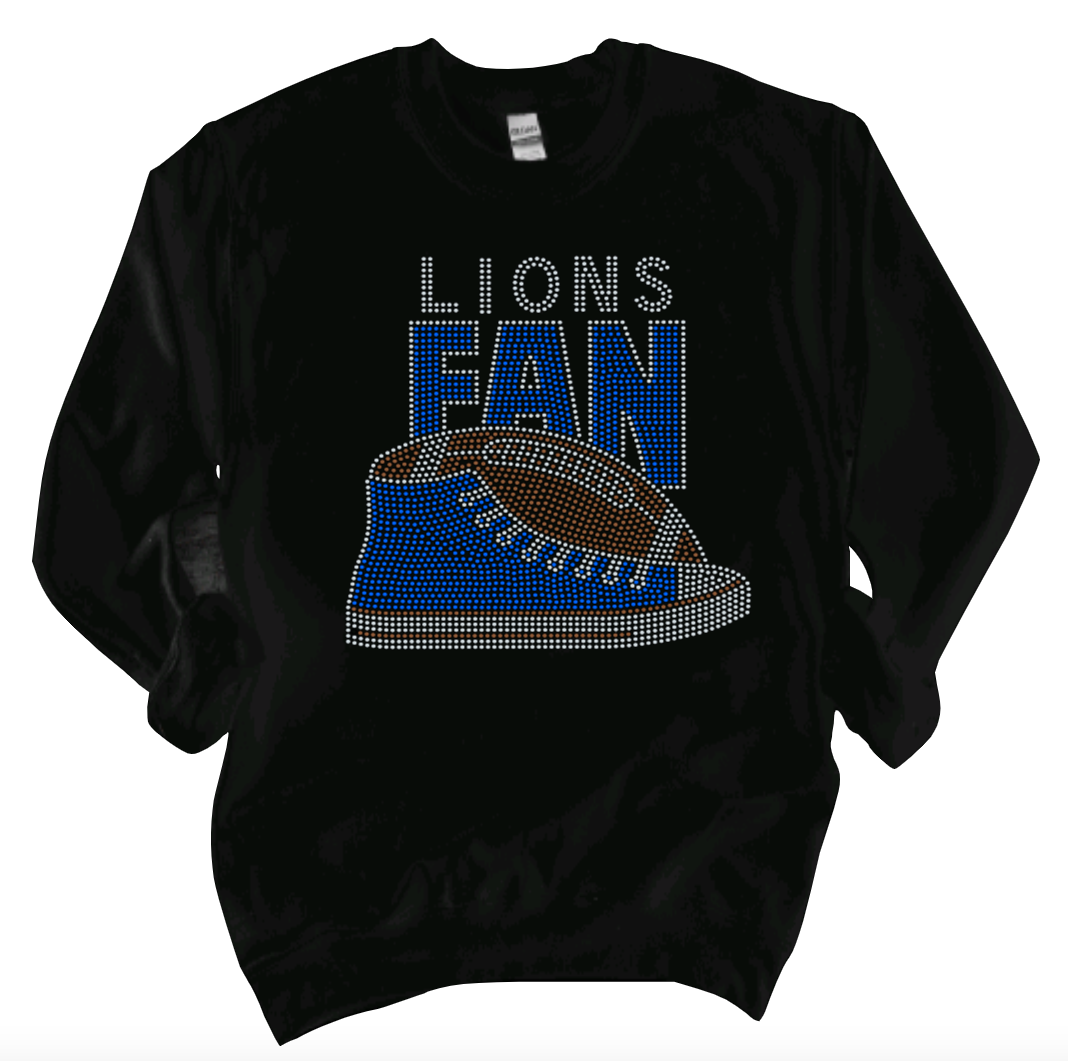 High Top Football Rhinestone Tee